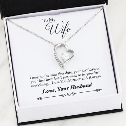 Namashops - Forever Love Necklace - To My Wife - Forever Love - Forever And Always, Gift For Wife, For Mom, Gift For Christmas, Birthday