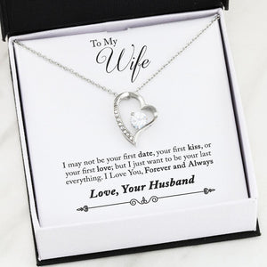 Namashops - Forever Love Necklace - To My Wife - Forever Love - Forever And Always, Gift For Wife, For Mom, Gift For Christmas, Birthday