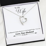 Namashops - Forever Love Necklace - To My Wife - Forever Love - You Guide My Pathway, Gift For Wife, For Mom, Gift For Christmas, Birthday