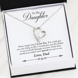 Namashops - Forever Love Necklace - To My Daugther - Forever Love - I Love You, Gift For Wife, For Mom, Gift For Christmas, Birthday