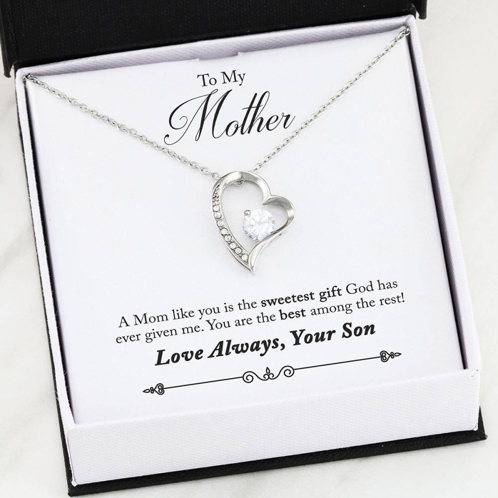 Son to Mom - Sweetest Gift Forever Love Necklace