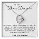 Forever Love Necklace for Bonus Daughter Gift For Mom, necklace For Wife, Gift For Mother's Day