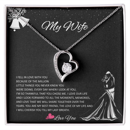 Forever Love Necklace, Gift to Wife Gift For Mom, necklace For Wife, Gift For Mother's Day