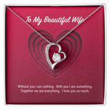 To My Beautiful Wife Forever Love Necklace