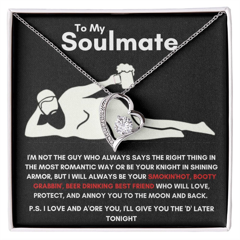 To My Soulmate - Forever Love Necklace - Booty Grabbin' - Black Card