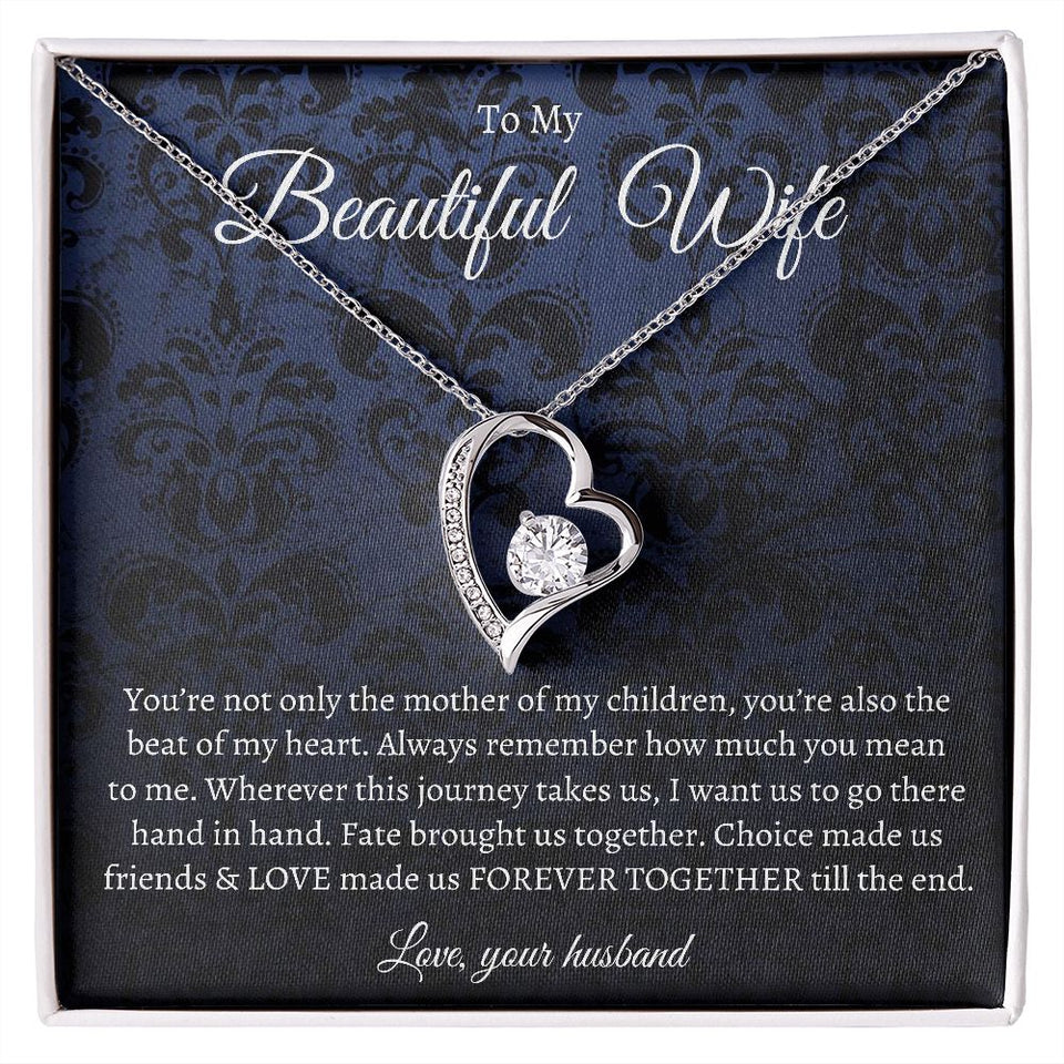 To My Beautiful Wife | Forever Together | Forever Love Necklace
