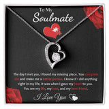 To My Soulmate - Forever Love Necklace - Puzzle Piece Gift For Mom, necklace For Wife, Gift For Mother's Day