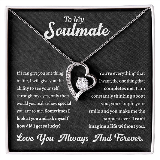 Forever Love Necklace, Special Gift to My Soulmate Gift For Mom, necklace For Wife, Gift For Mother's Day