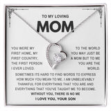 To my Loving Mom- Mother's day Gift From Son- Forever Love Necklace
