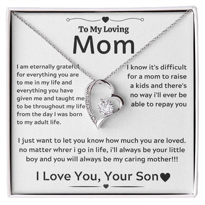 A Forever Love Necklace Gift For Mother's Day