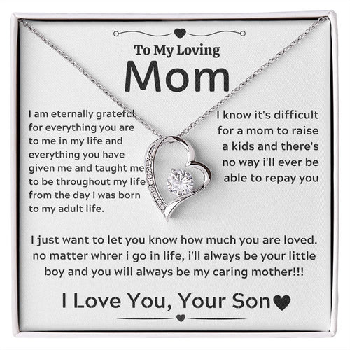 A Forever Love Necklace Gift For Mother's Day