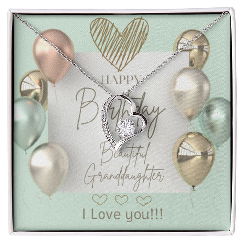 Happy Birthday Forever Love Necklace For Granddaughter