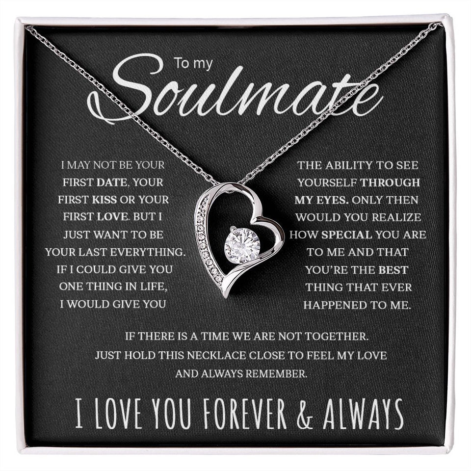 Soulmate If There Is A Time | Valentines Gifts For Soulmate | Forever Love Necklace