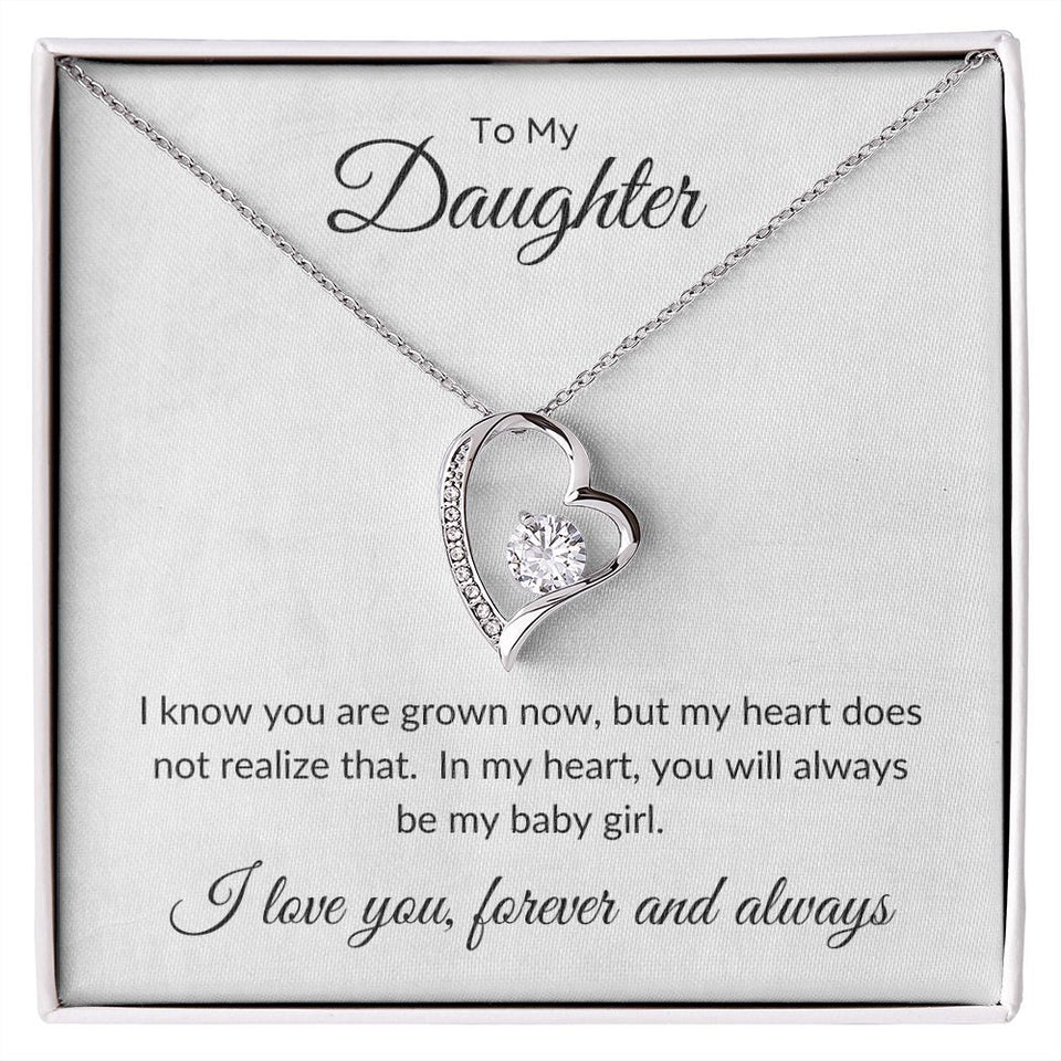 To My Daughter - Always My Baby Girl Forever Love Necklace