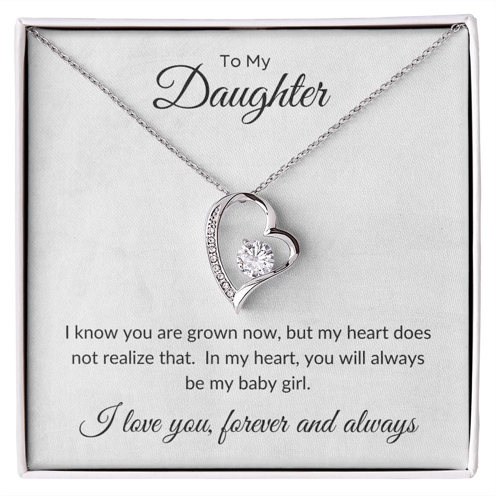 To My Daughter - Always My Baby Girl Forever Love Necklace