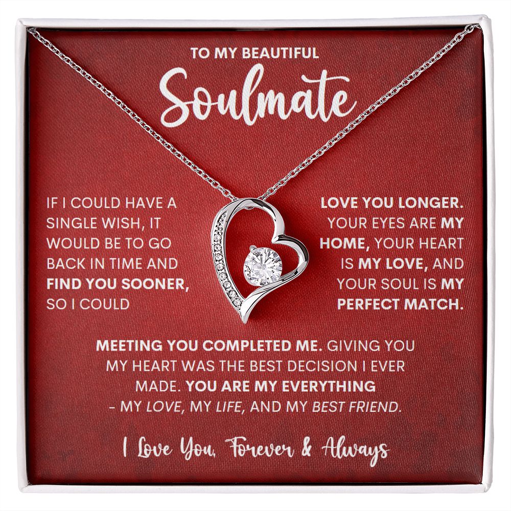 Your Soul Is My Perfect Match | Gift For Soulmate | Forever Love Necklace
