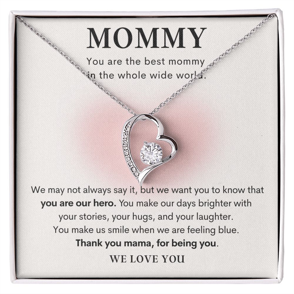 Mommy Forever Love Necklace from Kids, Mommy gift from Husband to Wife from Kids