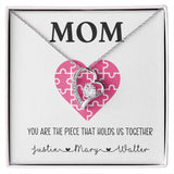 You Hold us Together - Personalized Mother's day Mom Gift Forever Love Necklace