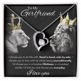 To My Girlfriend - Forever Love Necklace - Hand in Hand Gift For Mom, necklace For Wife, Gift For Mother's Day