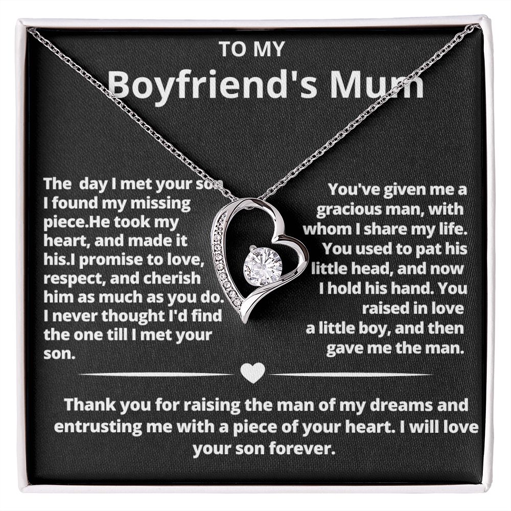 Forever Love Necklace for Boyfriend's Mum Gift For Mom, necklace For Wife, Gift For Mother's Day