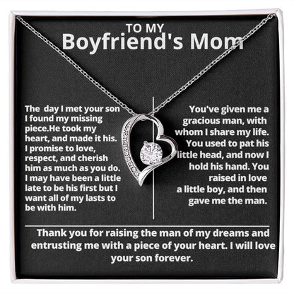 Forever Love Necklace for My Boyfriend's Mom Gift For Mom, necklace For Wife, Gift For Mother's Day