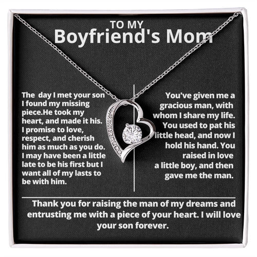 Forever Love Necklace for My Boyfriend's Mom Gift For Mom, necklace For Wife, Gift For Mother's Day