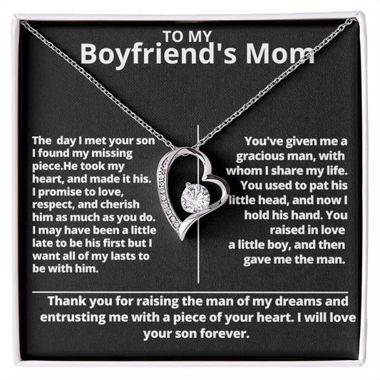 Forever Love Necklace for My Boyfriend's Mom Gift For Mom, necklace For Wife, Gift For Mother's Day