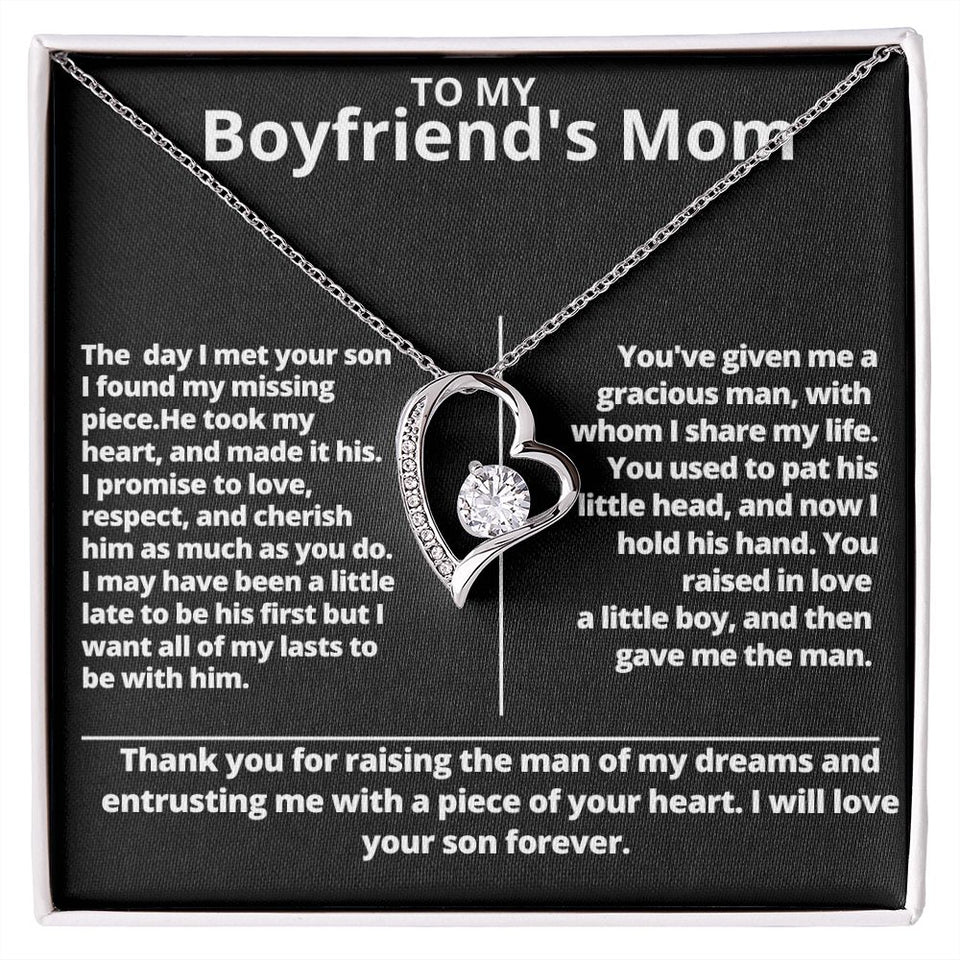 Forever Love Necklace for My Boyfriend's Mom Gift For Mom, necklace For Wife, Gift For Mother's Day