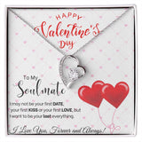 To My Soulmate - Forever Love Necklace - Red Balloons Gift For Mom, necklace For Wife, Gift For Mother's Day