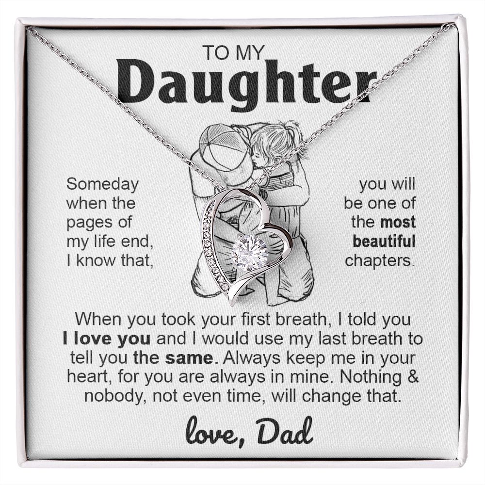 To My Daughter | You Will Be The Most Beautiful Chapters | Forever Love Necklace