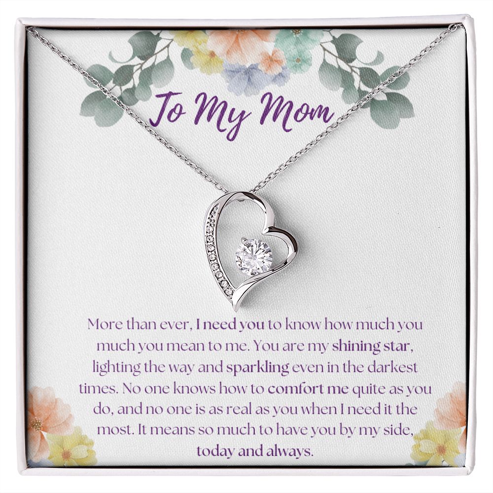 To My Mom - Shining Star - Forever Love Necklace Gift For Mom, necklace For Wife, Gift For Mother's Day