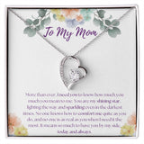 To My Mom - Shining Star - Forever Love Necklace Gift For Mom, necklace For Wife, Gift For Mother's Day