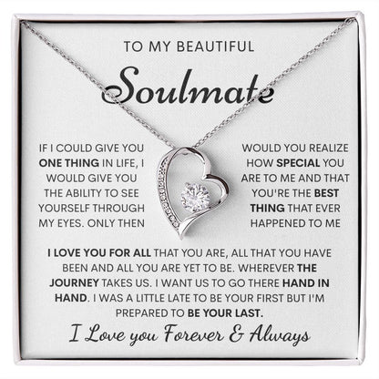 Soulmate Necklace- Hand in Hand Forever Love
