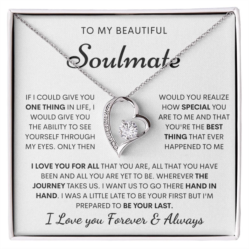 Soulmate Necklace- Hand in Hand Forever Love