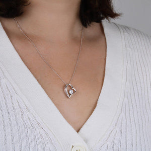 To Our Amazing Daughter Snuggled Into Our Hearts - Mom & Dad Gift to Daughter, Necklace for Daughter, Forever Love Necklace