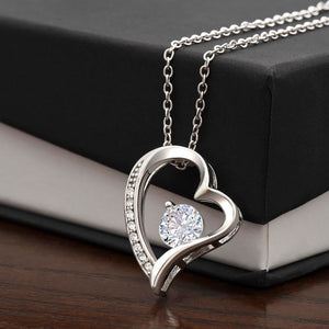 To My Daughter - Proud Of You, Forever Love Necklace Gift