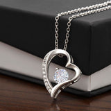 To My Daughter - Proud Of You, Forever Love Necklace Gift