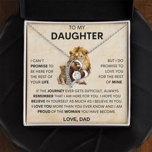 18th birthday gift for Daughter, Forever Love Necklace, Gift for Daughter 21st birthday, Wedding Day Gift for Daughter From Dad