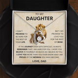 18th birthday gift for Daughter, Forever Love Necklace, Gift for Daughter 21st birthday, Wedding Day Gift for Daughter From Dad