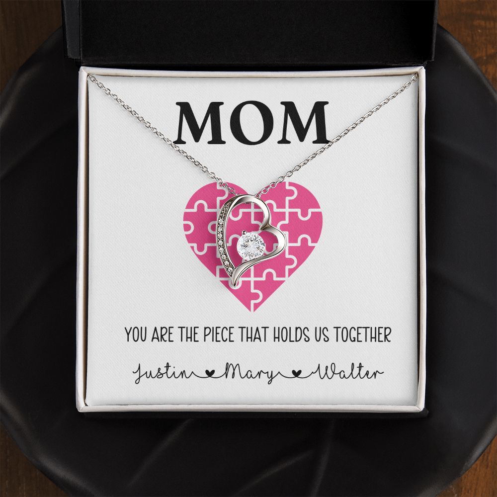 You Hold us Together - Personalized Mother's day Mom Gift Forever Love Necklace