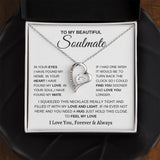 To my Soulmate- Forever Love Necklace