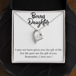 Stepdaughter Forever Love Heart Necklace