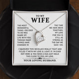 To My Wife - Feel My Lolve - Forever Love Necklace