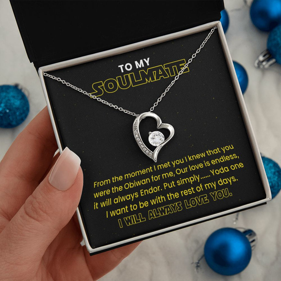 Best Necklace for Soulmate - I Will Always Love You Endless Love - Forever Love Necklace, Wife Necklace