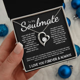 To My Soulmate - Forever Love Necklace - The Day I Met You - Black Card