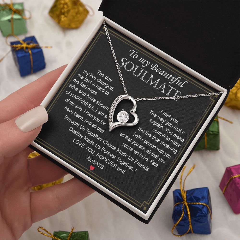 To My Beautiful Soulmate | The Day My Live Changed | Forever Love Necklace