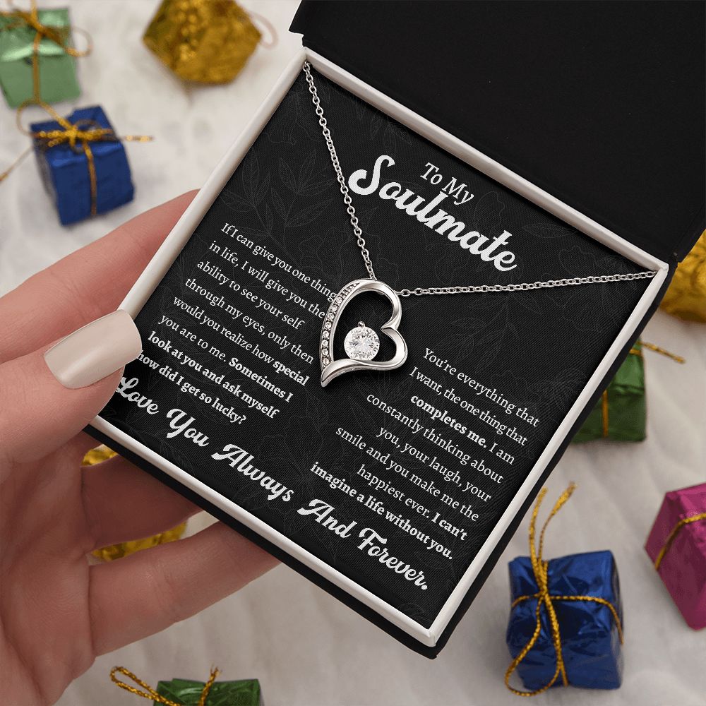 Forever Love Necklace, Special Gift to My Soulmate Gift For Mom, necklace For Wife, Gift For Mother's Day