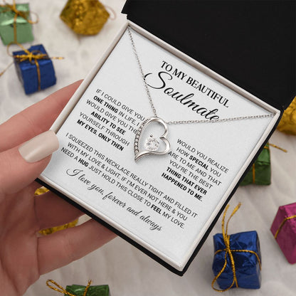 To My Beautiful Soulmate | You Are The Best Thing | Forever Love Necklace