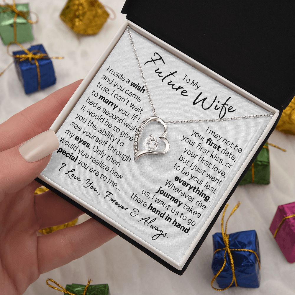 Future Wife - Forever Hand in Hand - Forever Love Necklace