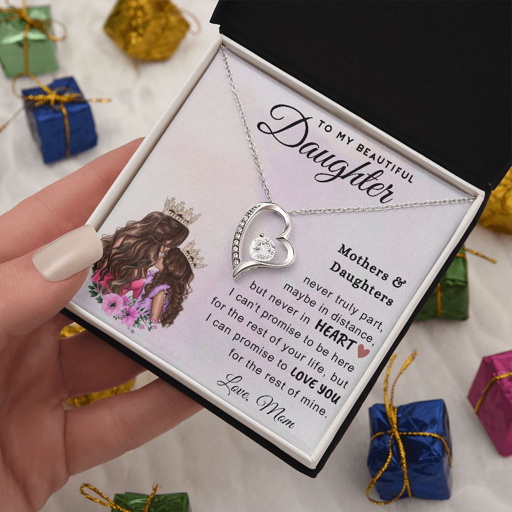 To My Beautiful Daughter From Mom | Proud Of You | Forever Love Necklace